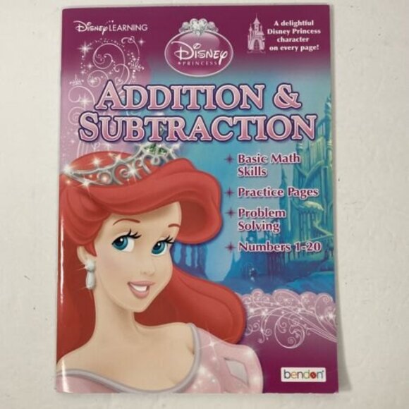 Disney Princess Learning Flash Cards 4 Pk PLUS 2 Disney Learning Skill Books NEW - Picture 4 of 7